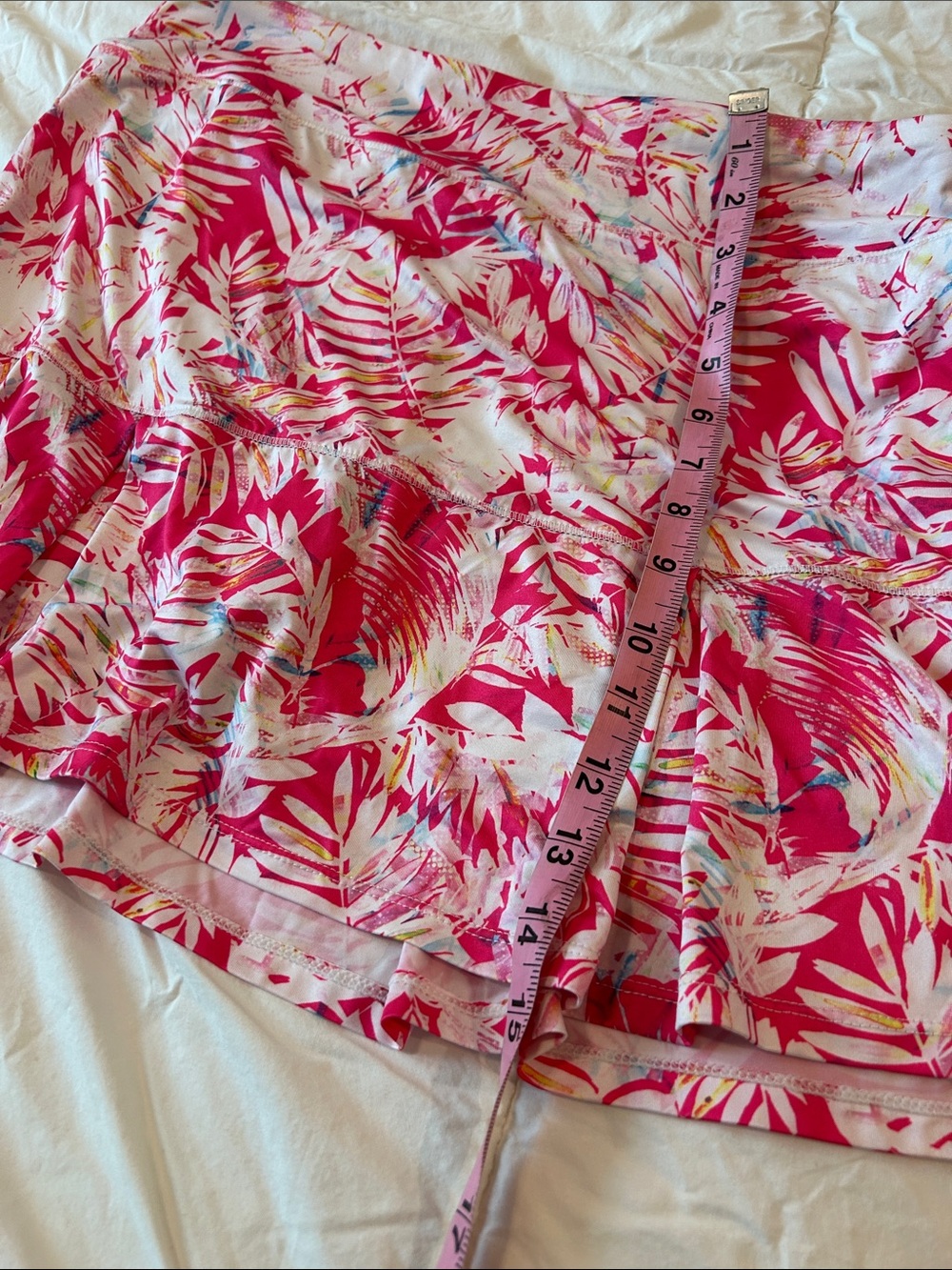 Reel Legends Pink Tropical Print Athletic Skirt - Picture 6 of 7